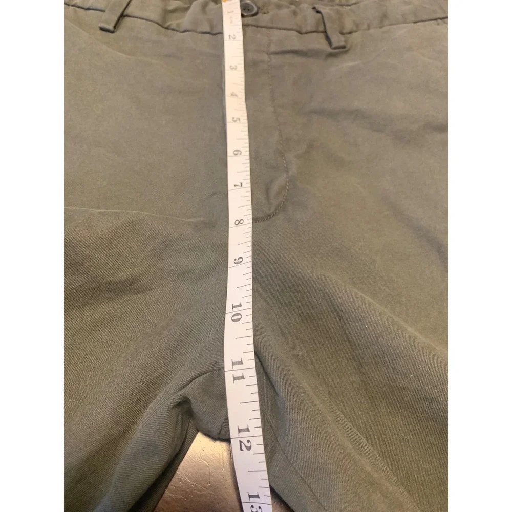 Banana Republic Lived-In Chino Slim Fit Olive Green Pants 33x34 Mens